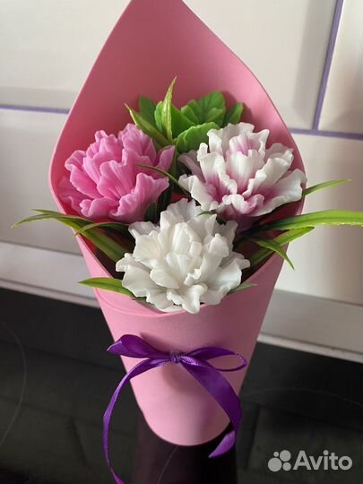 Мыльные цветы Букет из мыла