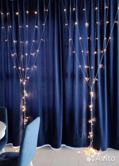 Гирлянда новая интерьерная новогодняя большая 3х3