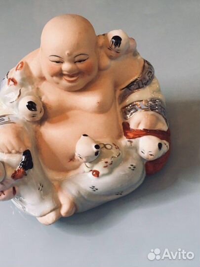 Будда Хотей с детьми СССР старый Китай