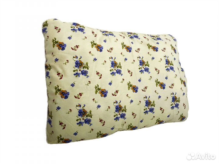 Подушка для сна, 50х70, лебяжий пух/поплин