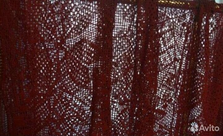 Скатерть Бордо, вязанная крючком 180X180