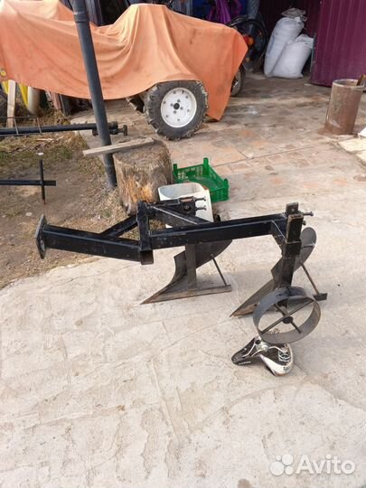 Плуг для минитрактора и мотоблока двух корпусной
