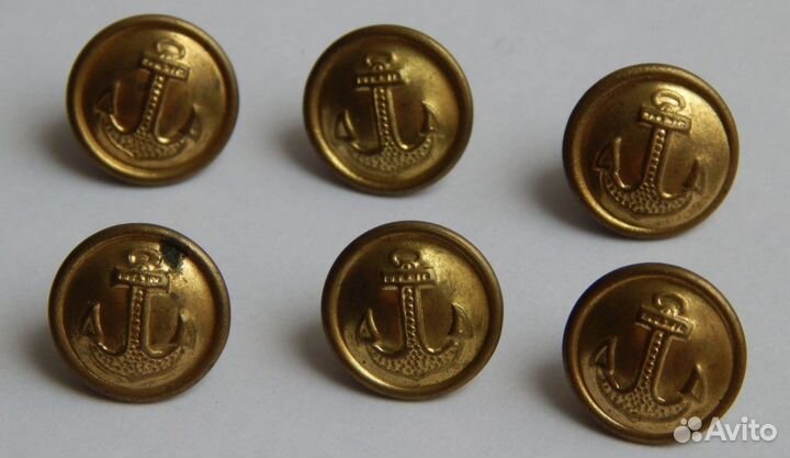 Пуговицы вмф СССР латунные 14 мм