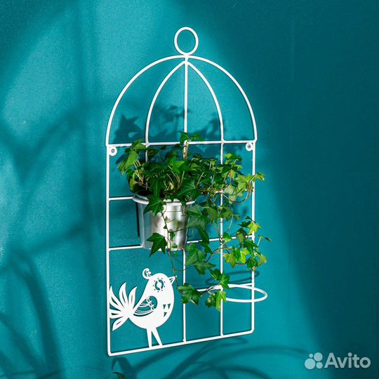 Подставка для цветов настенная Кот