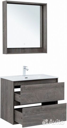 Мебель для ванной Aquanet Милан 80 дуб рошелье