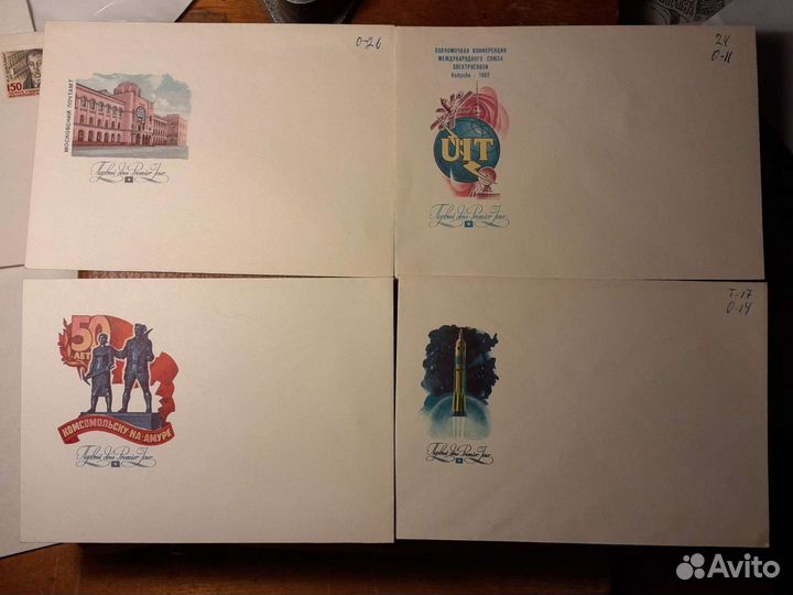 Конверты почтовые первого дня СССР