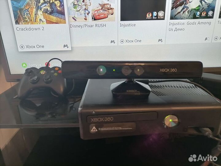 Xbox 360 S + kinect + игры