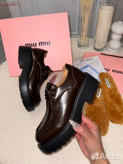 Лоферы miu miu