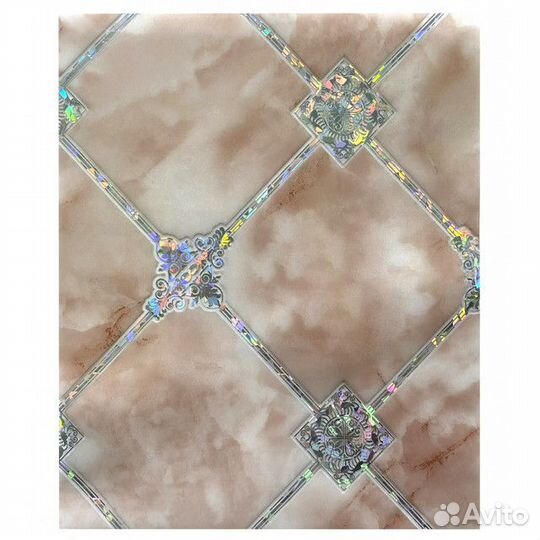 Клеенка 0,8мм Мрамор шир.80см бежевая, арт.10595