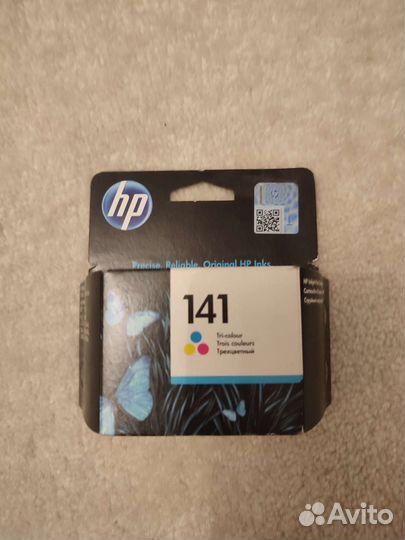 Картридж HP 141 cb337he цветной
