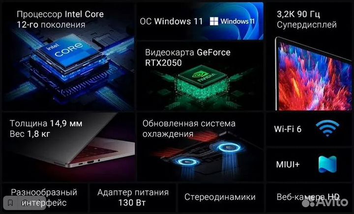 Ноутбук Xiaomi RedmiBook Pro 15 Intel i7