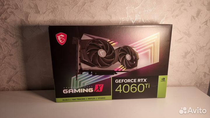 Видеокарта MSI GeForce RTX 4060 Ti gaming X 16G