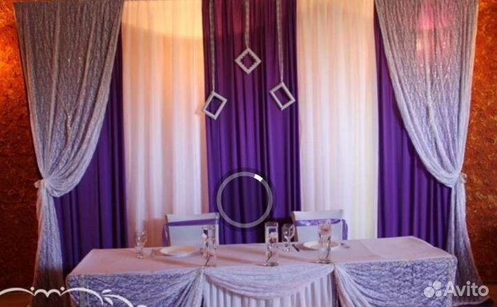 Ткань, отрезы ткани для декора свадьбы