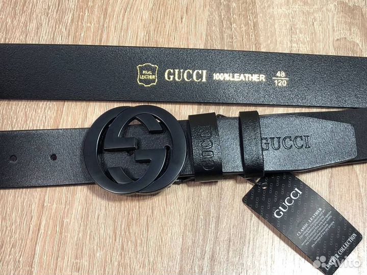 Ремень мужской Gucci кожаный. Новый