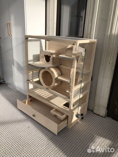 Витрина клетка для шиншиллы белки дегу крыс хорька