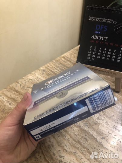 Полоски Crest 3D White 20 дней/40 полосок Professi