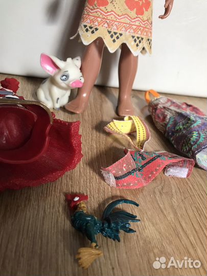 Кукла Моана из мультфильма с аксессуарами