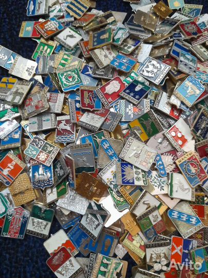 Советские значки, гербы городов