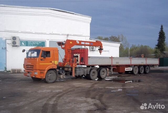 Услуги манипулятора длинномер камаз 20т. кран 7т