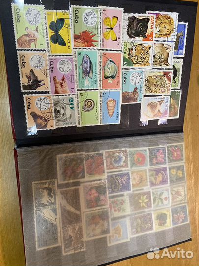 Альбом с почтовыми марками флора и фауна