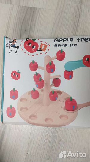 Игра деревянная Монтессори яблоня