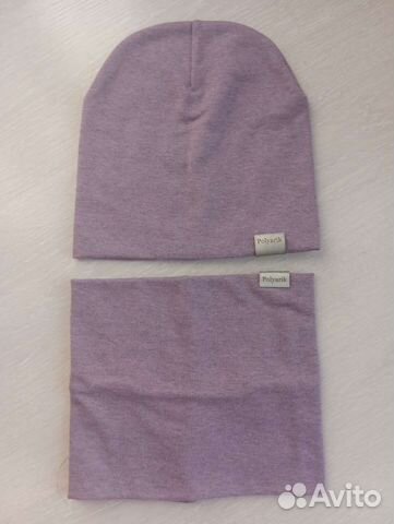 Новый комплект шапка и снуд