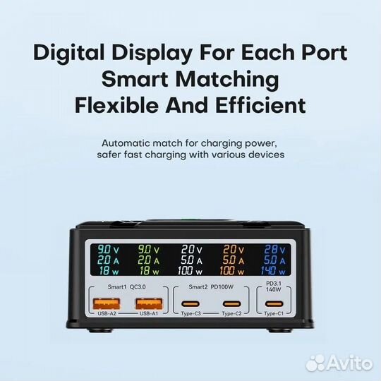 Зарядная станция Asometech 868D 260W (Новинка)