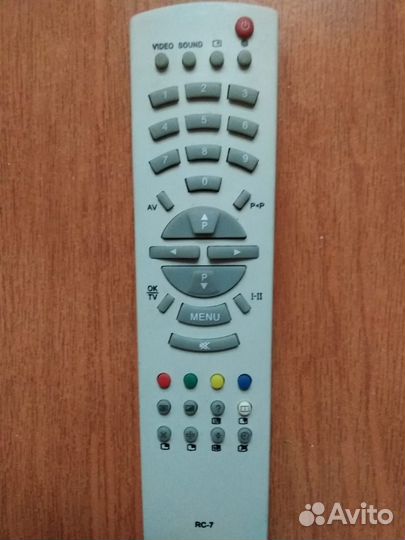 Пульт RC-7 для телевизора Рубин Rolsen