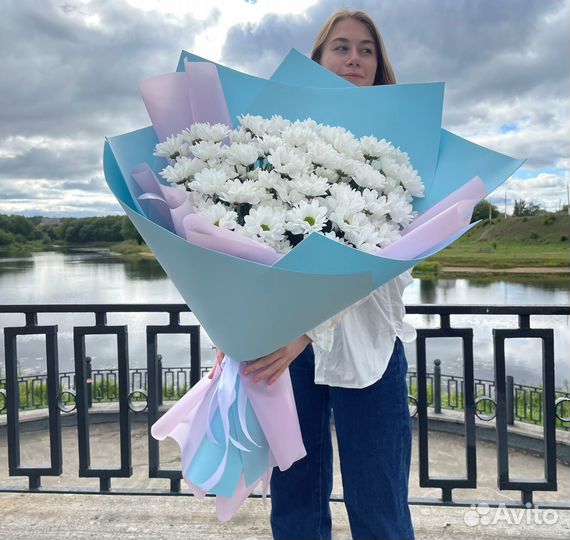 Хризантемы Букет-Гигант. Цветы-Доставка