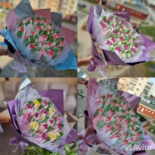 Съедобные букеты из зефира