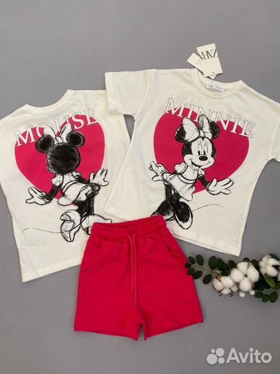 Костюм zara Минни 110,116, 134/140
