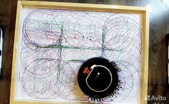 Картина написанная роботом пылесосом