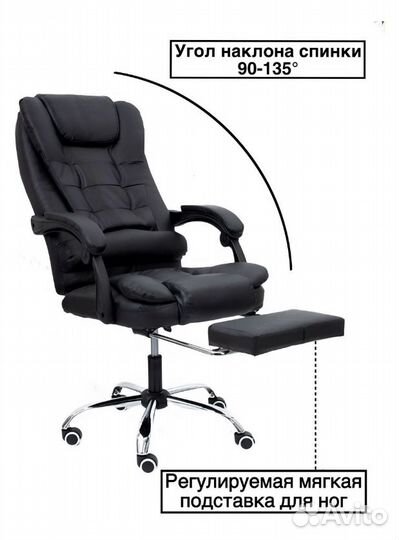 Офисное кресло смассажем новое