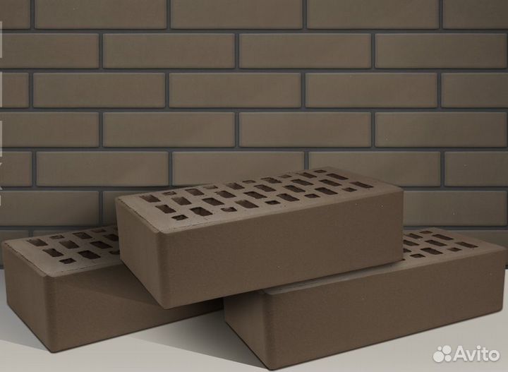 Кирпич лицевой темный