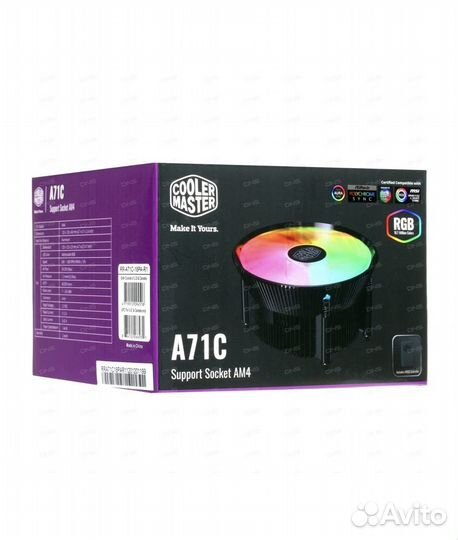 Кулер для процессора Cooler Master A71C, AM4