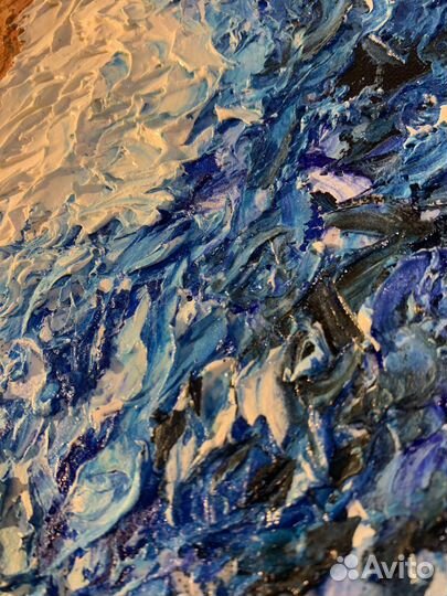 Интерьерная картина текстурная «Морской променад»