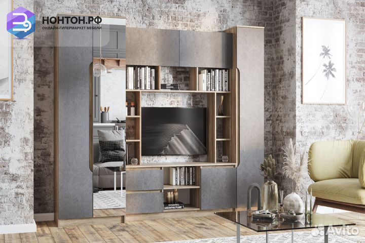 Гостиная Прайм дуб каньон / лофт графит