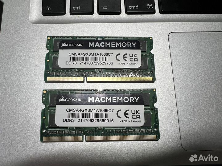 Оперативная память Corsair 8gb (2x4gb) DDR3