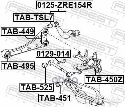 Сайлентблок TAB-495 TAB-495 Febest