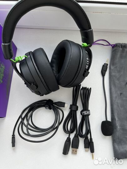 Наушники игровые с микрофоном новые