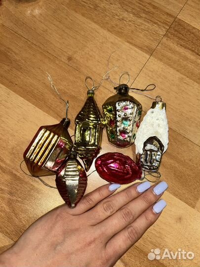 Елочные игрушки СССР домики