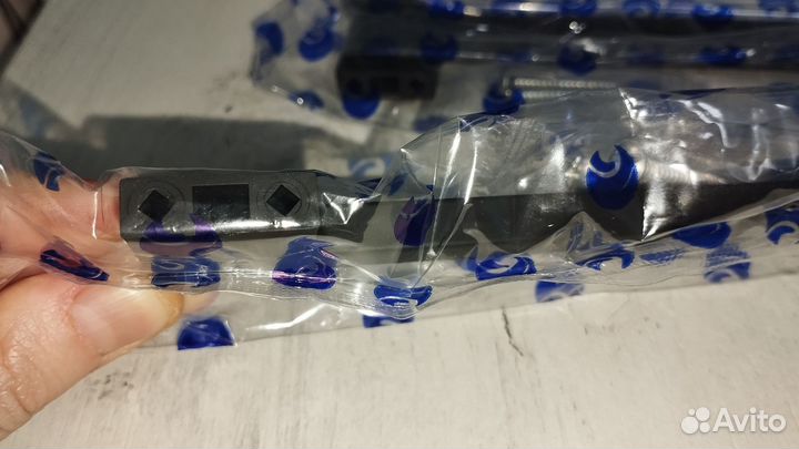 Мебельные ручки 10шт, пластик, черные, 128мм/160мм