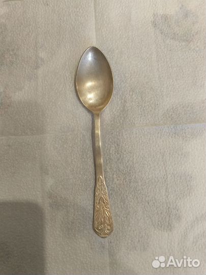 Серебряная чайная ложка СССР