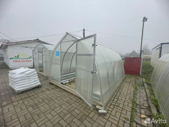 Теплица Горка 3 на 4м с поликарбонатом 4мм