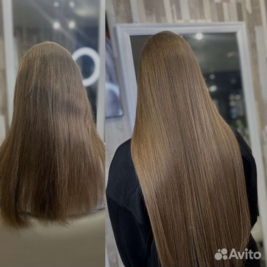 Наращивание волос на дому