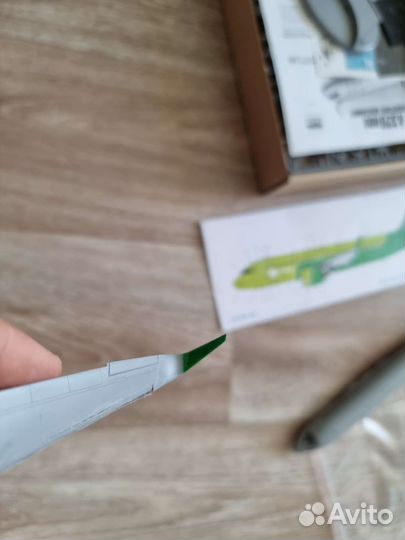 Сборный Airbus A320neo + декали S7 airlines,звезда