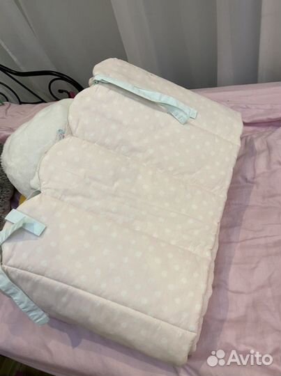 Бортики в кроватку для девочки