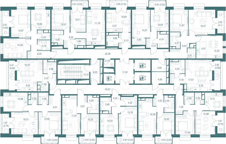 1-к. квартира, 38,3 м², 4/24 эт.
