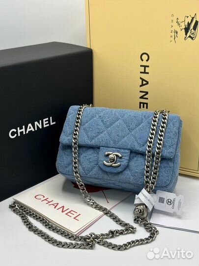 Сумка джинсовая chanel 3 размера
