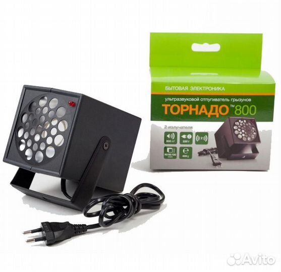 Ультразвуковой отпугиватель грызунов Торнадо 800